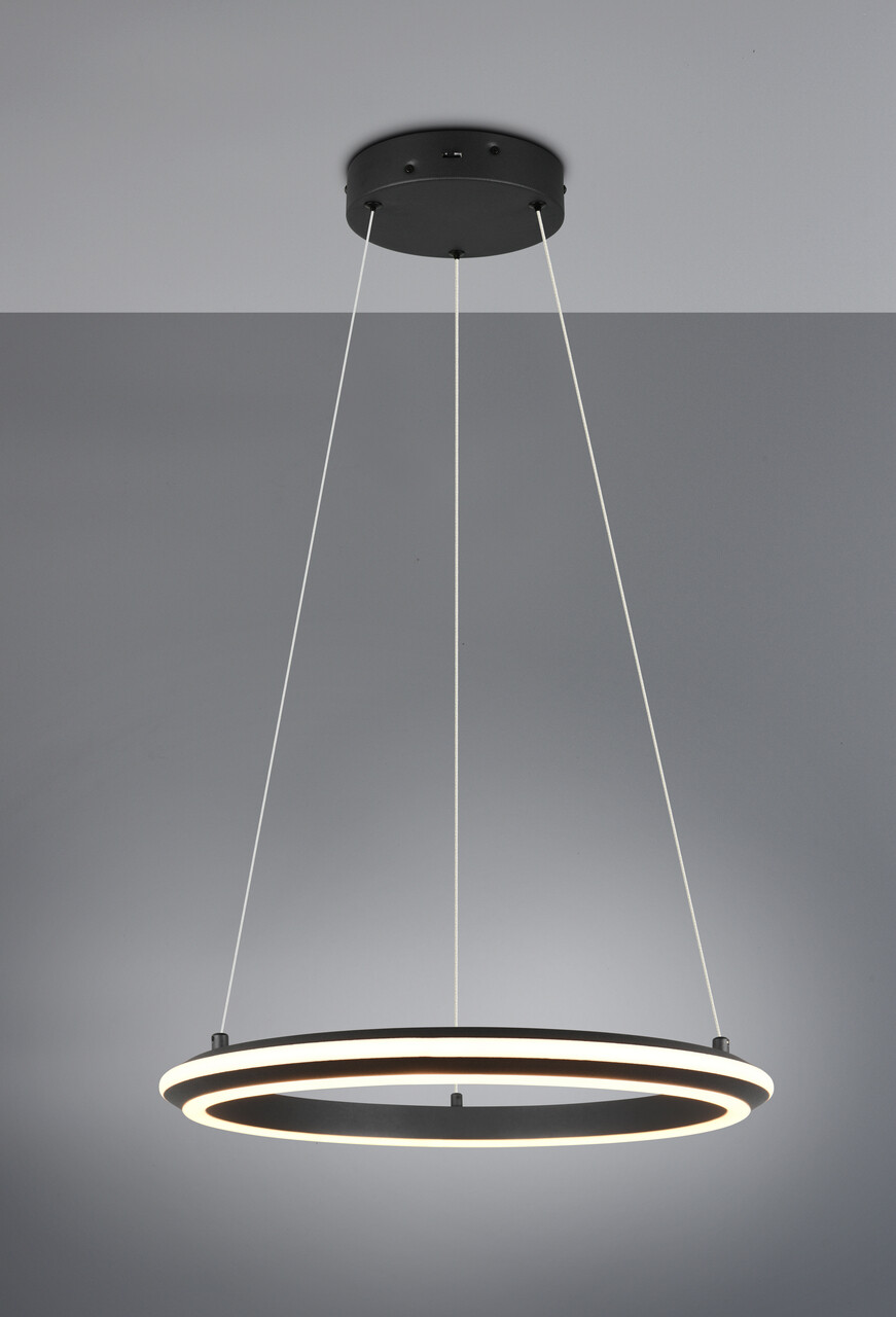 Lustra Amador, TRIO, 45x150 cm, 34W, 1x SMD, metal, negru mat - imagine 7